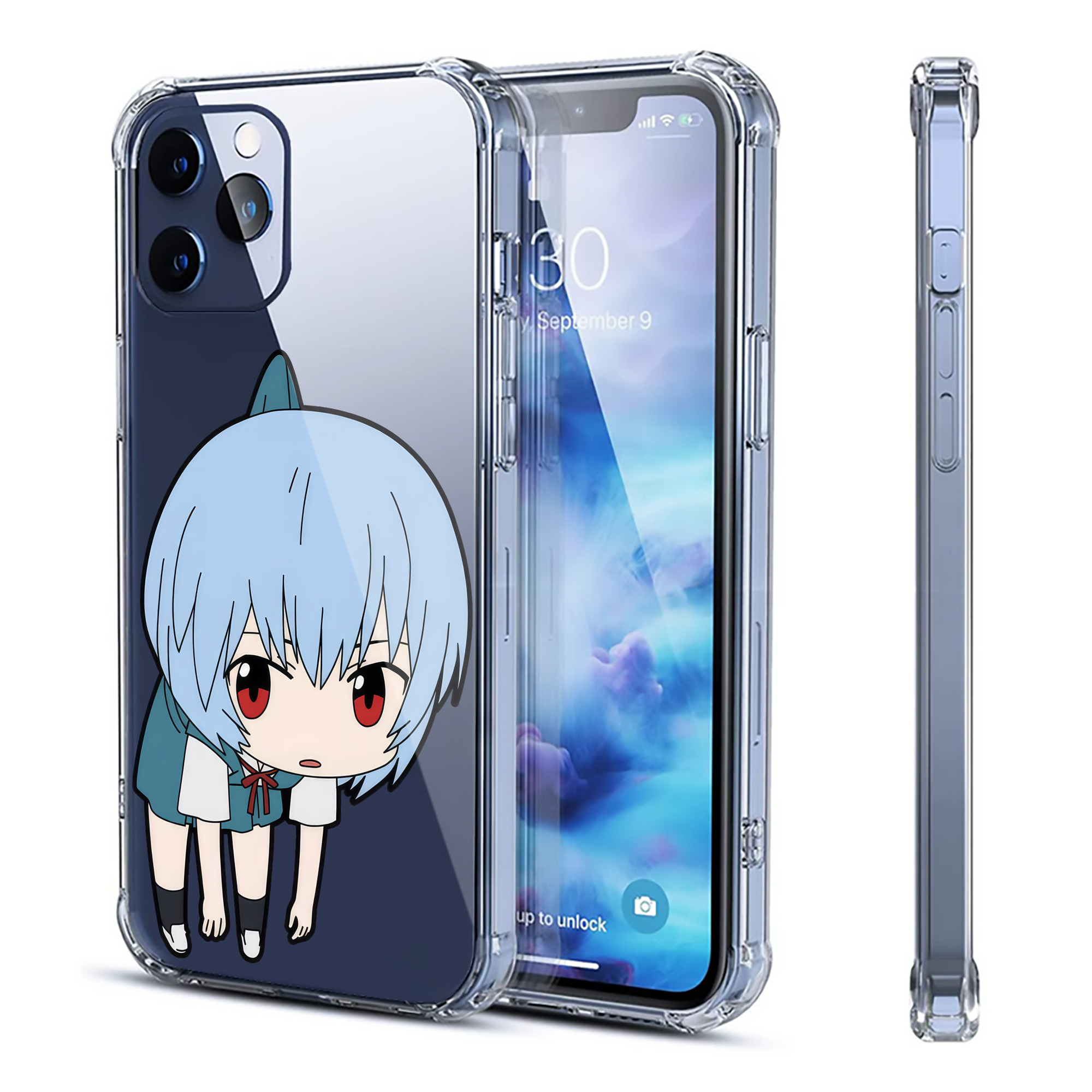 （画像用） EVA 新世紀エヴァンゲリオン 【iPhone 12シリーズ対応】透明スマホケース（クリアソフトケース）